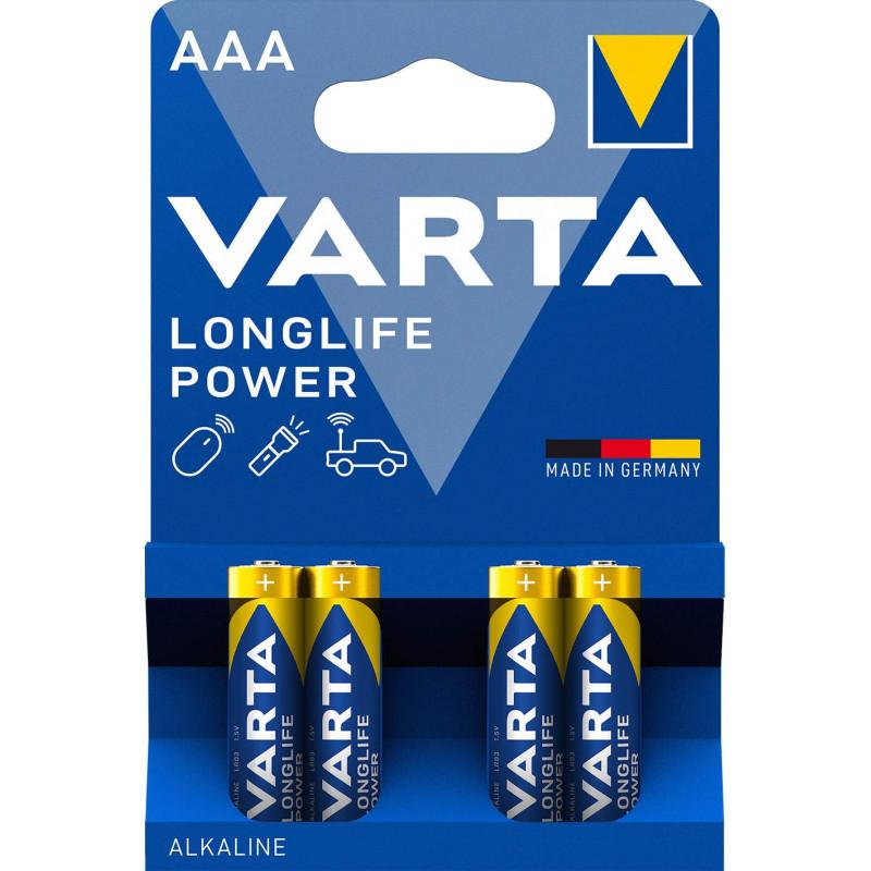 VARTA Pile Alcaline Longlife Power LR3 AAA X4