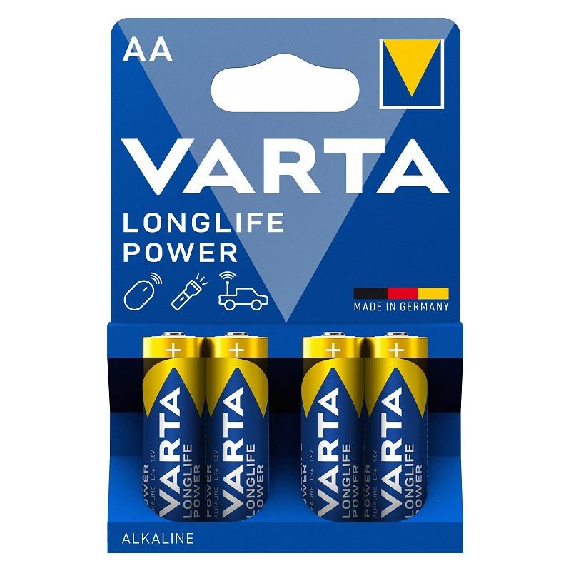 VARTA Pile Alcaline Longlife Power LR6 AA X4