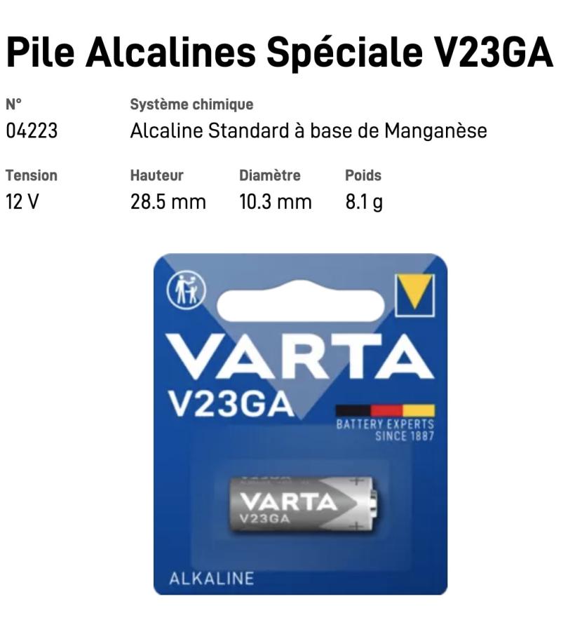 VARTA Pile Alcaline V23GA