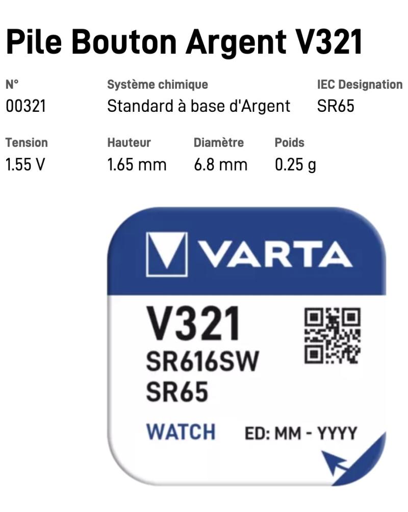 VARTA Pile Bouton V321