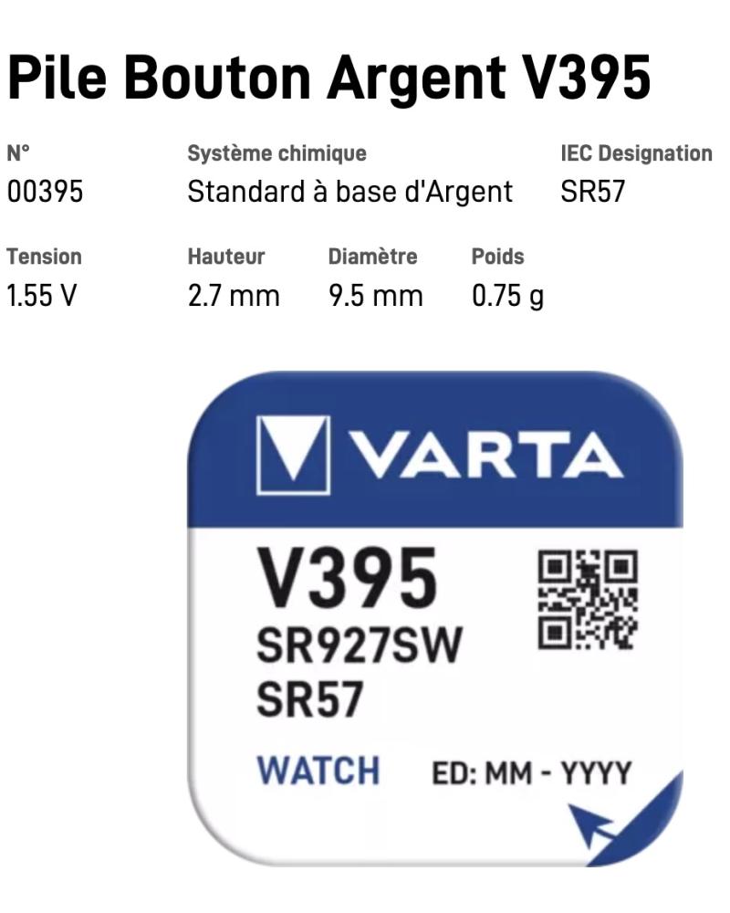 VARTA Pile Bouton V395