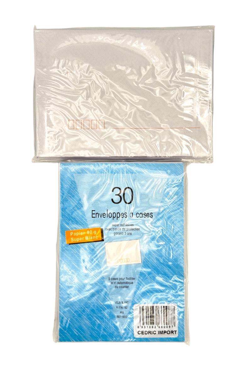 ENVELOPPE 114X162MM 30PCS