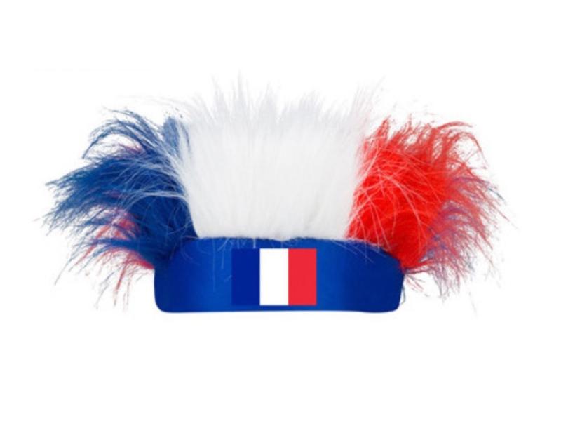 BANDEAU PERRUQUE TRICOLORE