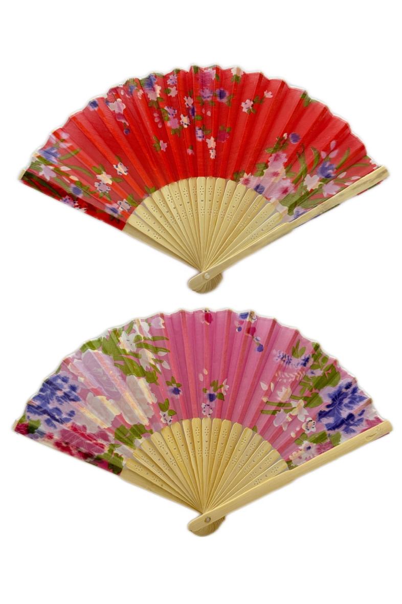 EVENTAIL papier motif fleur couleur assorti