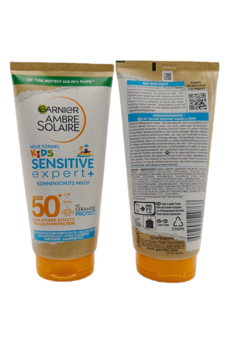 GARNIER AMBRE SOLAIRE 175ML tube kids SPF50+