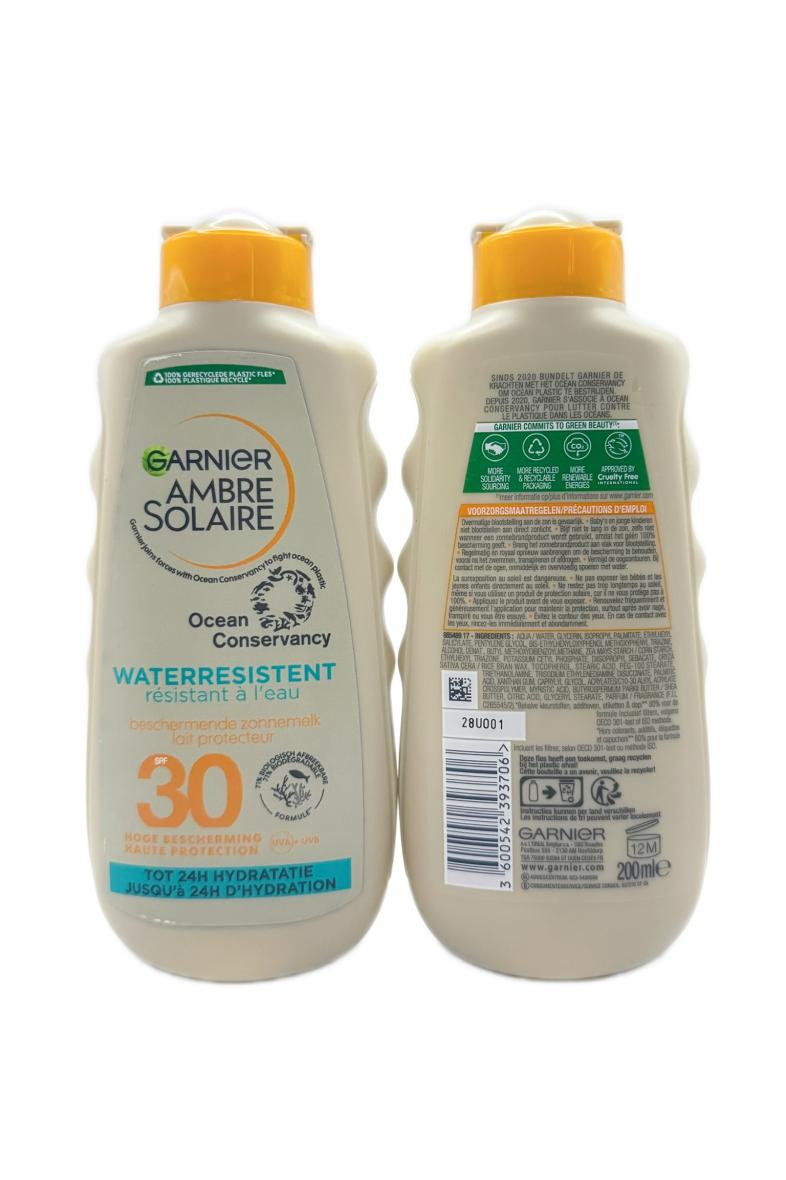 GARNIER AMBRE SOLAIRE 200ML resistant à l'eau SPF30+