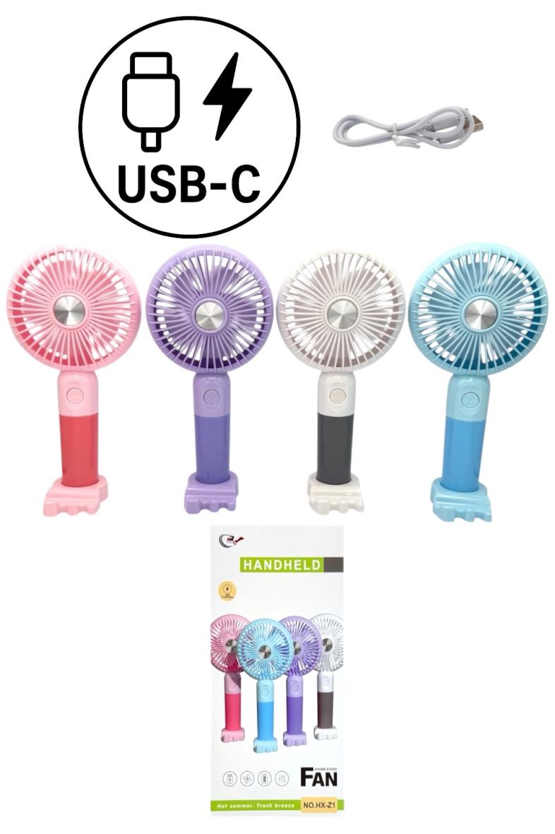 VENTILATEUR MINI 22CM 4 couleurs