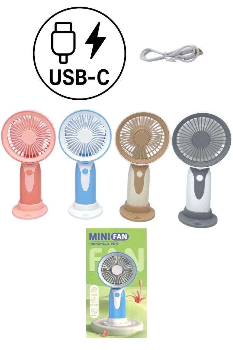 VENTILATEUR MINI 17CM 4 couleurs
