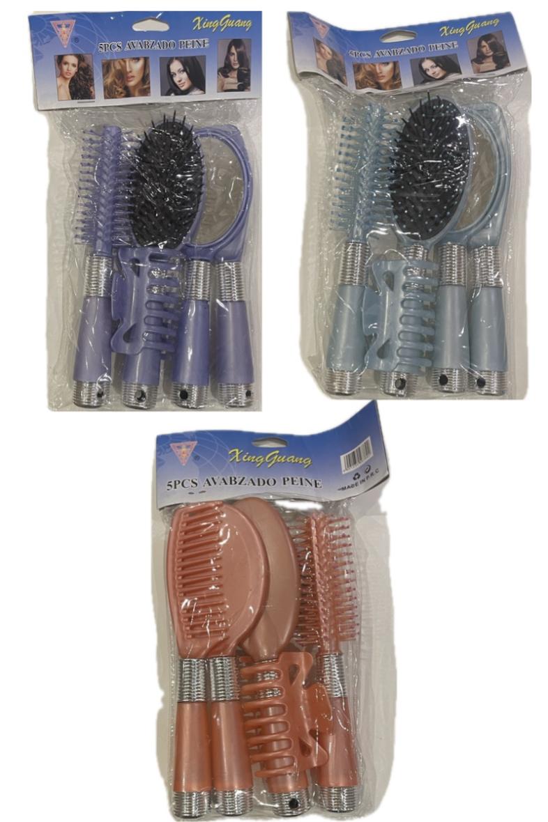 SET BROSSE CHEVEUX 5PCS
