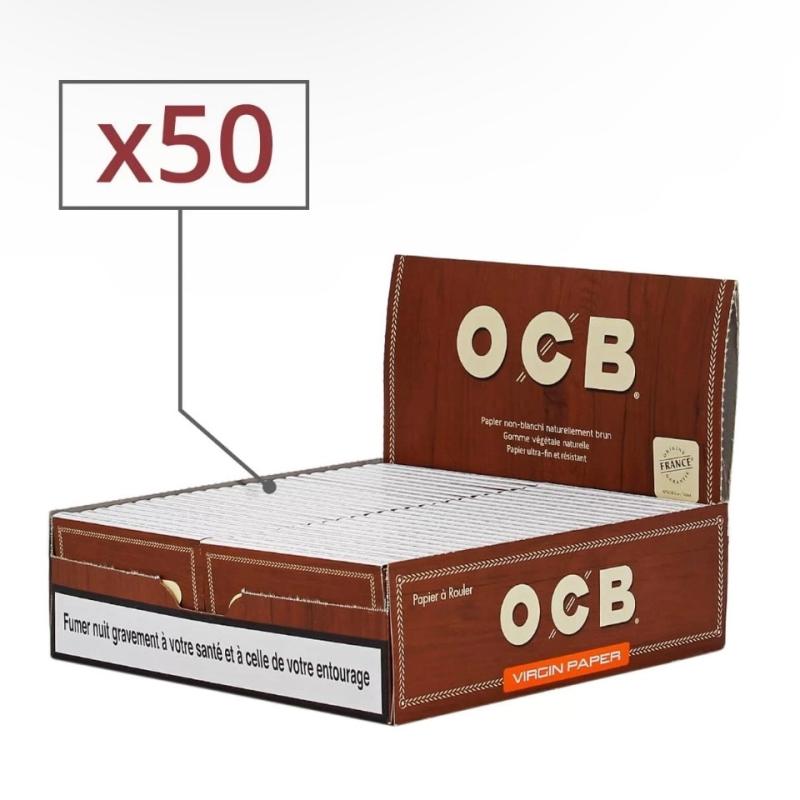 OCB Papier À Rouler X50 Virgin Non Blanchi