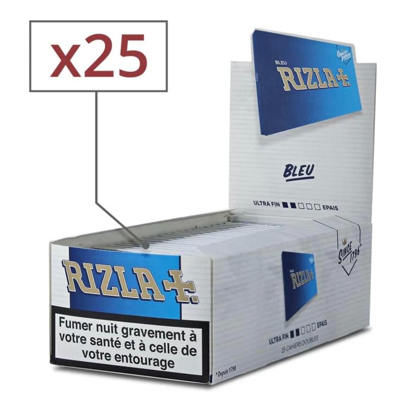 RIZLA Papier À Rouler X25 Bleu
