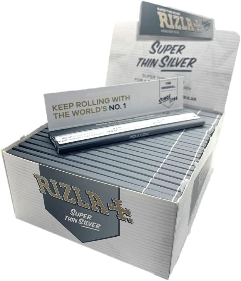 RIZLA Papier À Rouler SLIM X50 Super Thin Silver