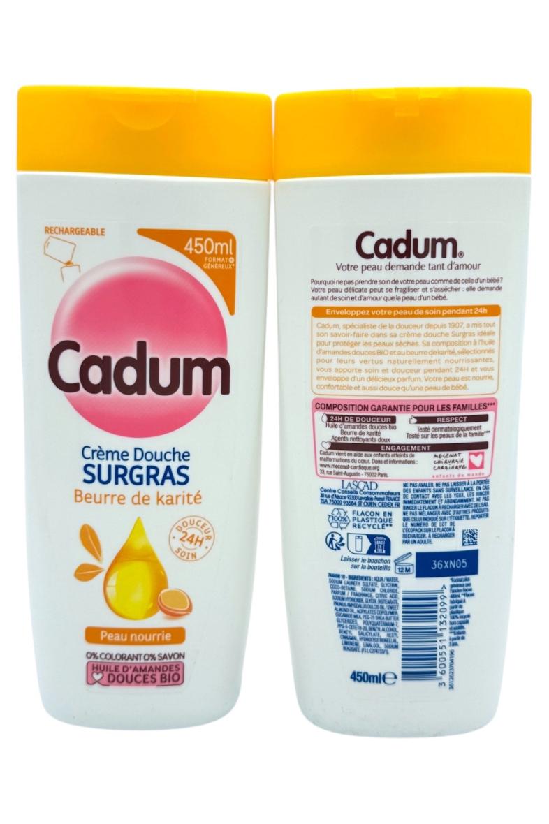 CADUM CREME DOUCHE SURGRAS 450ML Beurre de Karité