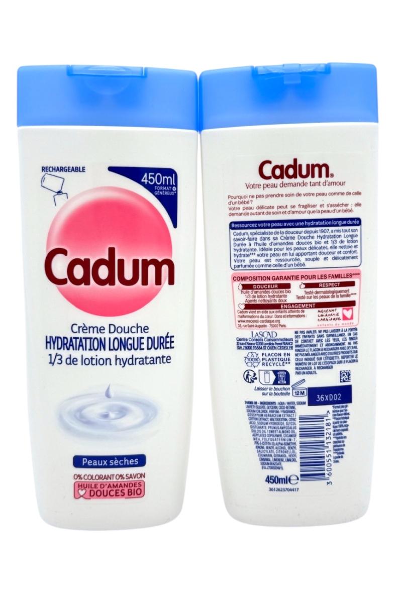 CADUM CREME DOUCHE 450ML Hydratation Longue Durée