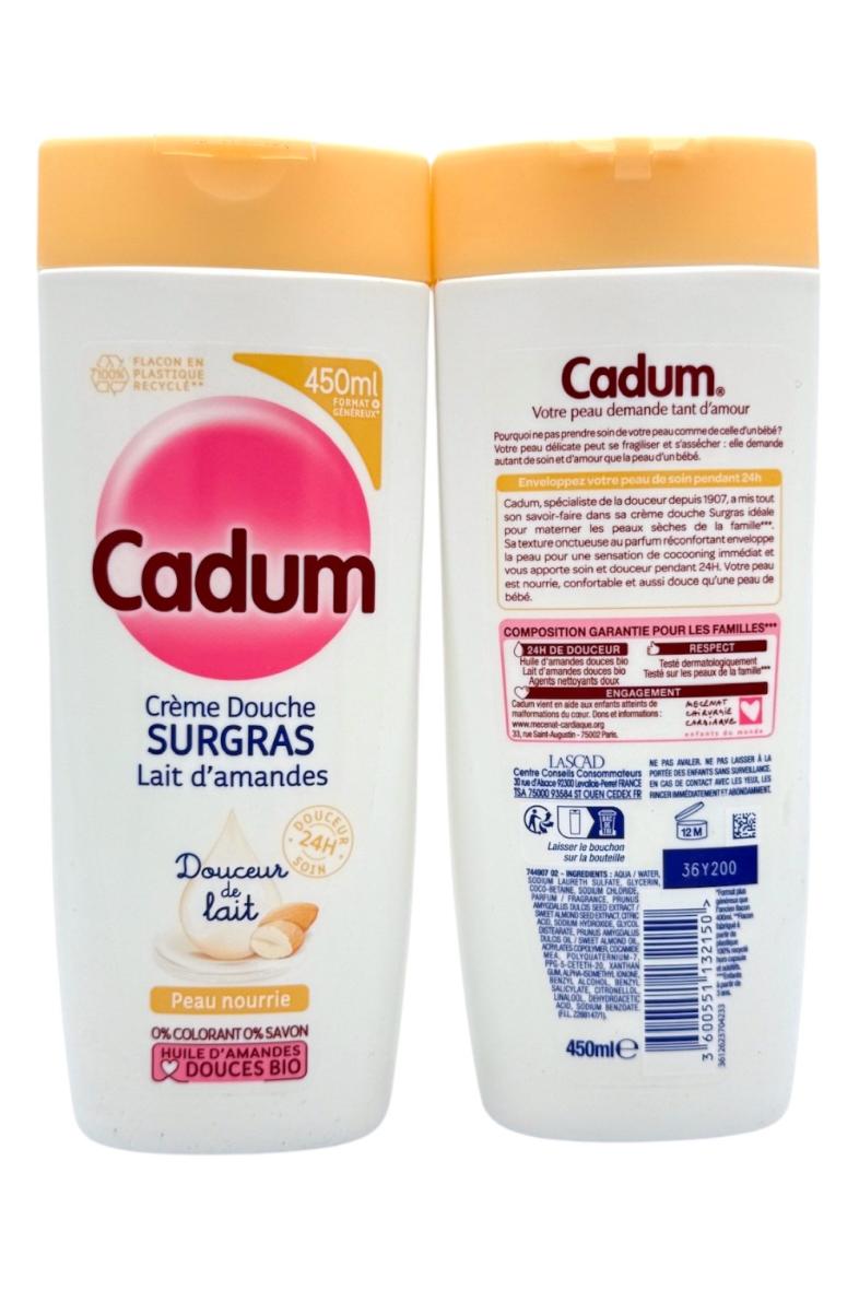 CADUM CREME DOUCHE SURGRAS 450ML Lait d'Amande