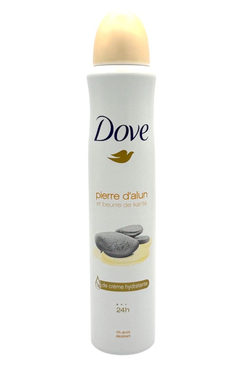 DOVE DEODORANT 200ML Pierre d'alun et beurre de karité