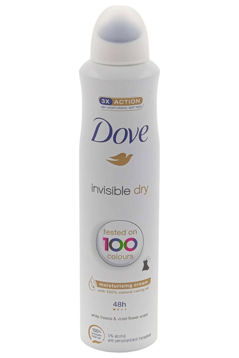 DOVE DEODORANT 250ML Invisible Dry