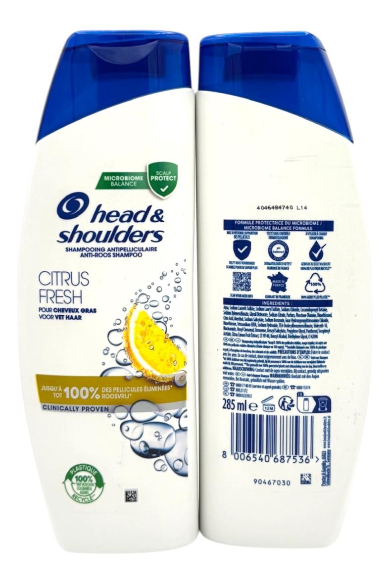 HEAD & SHOULDERS SHAMPOING 285ML Citrus Fresh