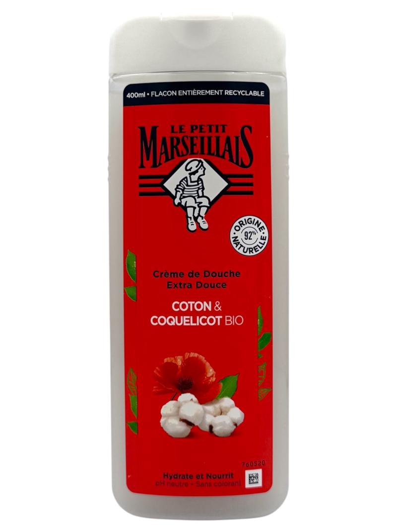 LE PETIT MARSEILLAIS GEL DOUCHE 400ML Coton & coquelicot