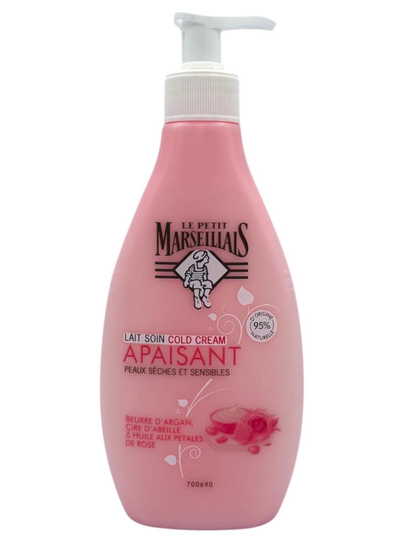 LE PETIT MARSEILLAIS LAIT 250ML Apaisant Beurre argan, cire abeille & petale rose