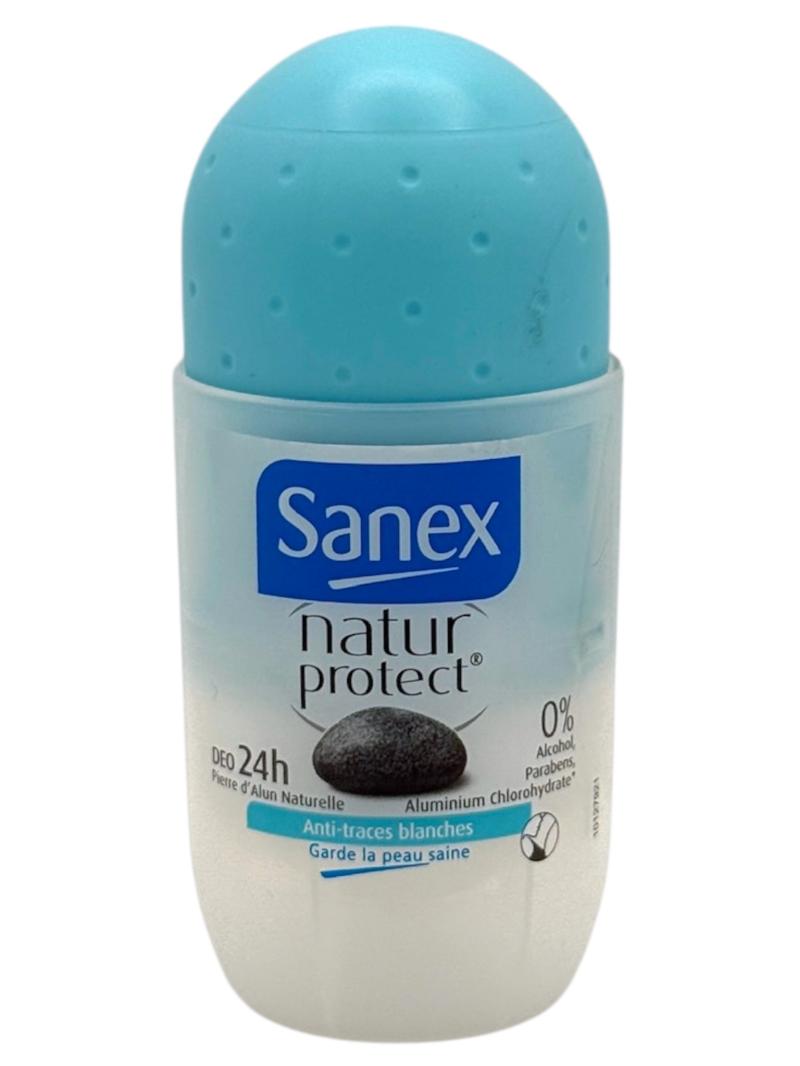 SANEX DEO ROLL ON 50ML Anti trace blanche