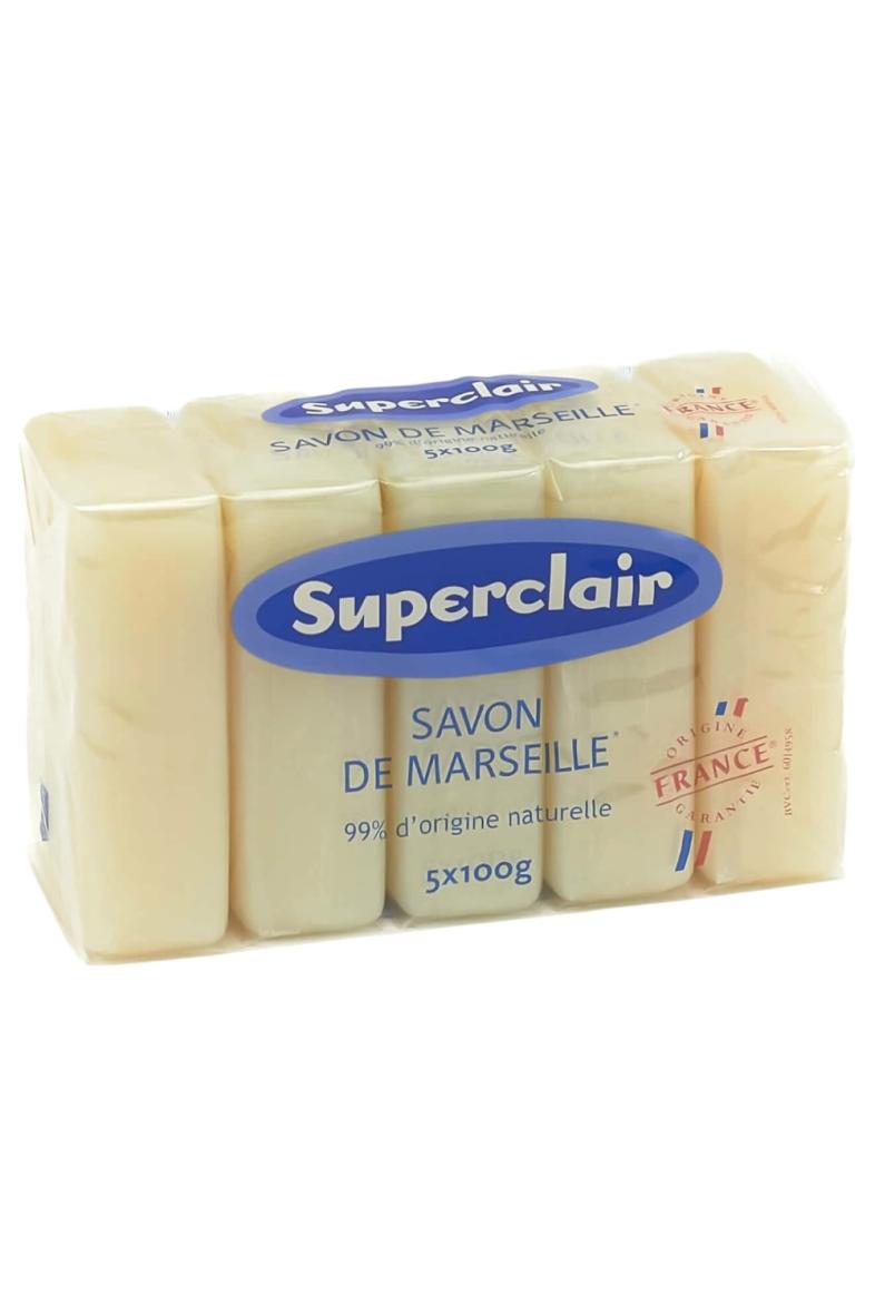 SUPERCLAIR SAVON DE MARSEILLE 5X100G