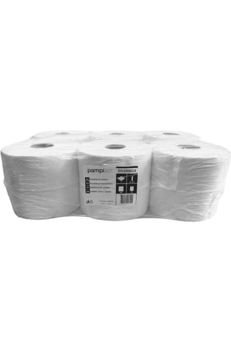 PAPIER TOILETTE MINI JUMBO X12 ***