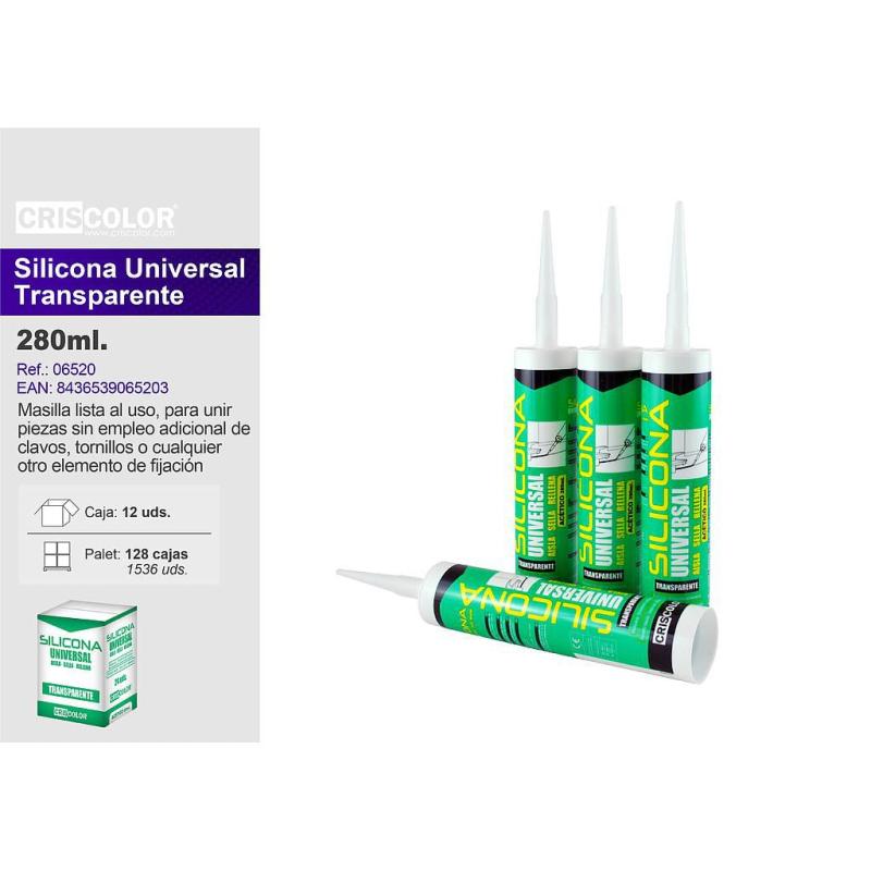 SILICONE UNIVERSEL TRANSPARENT 280ML