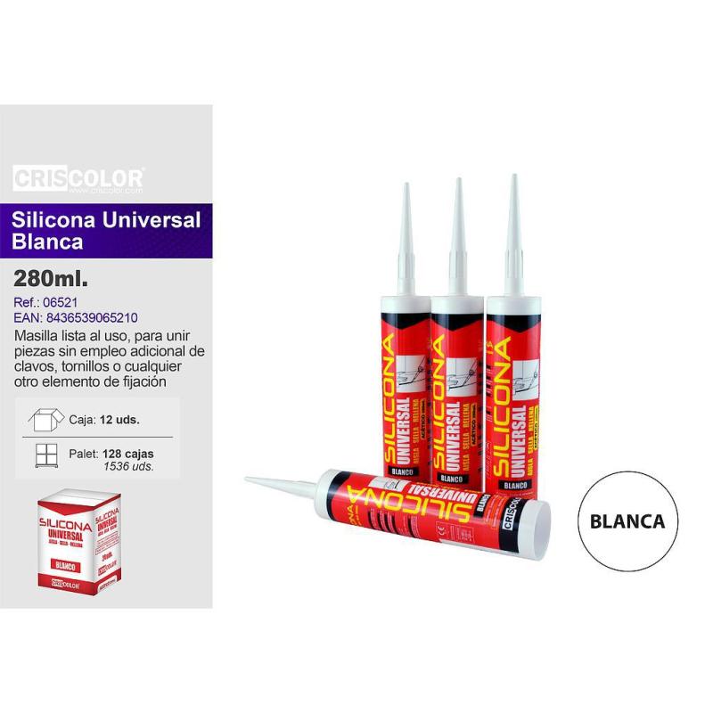 SILICONE UNIVERSEL BLANC 280ML