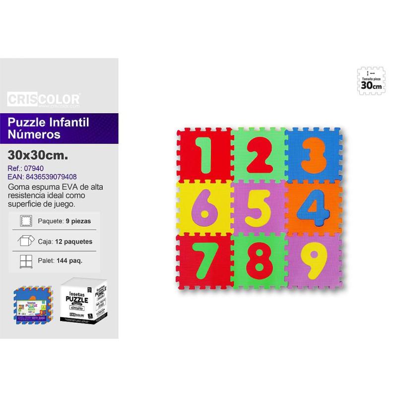 PUZZLE MOUSSE 30X30CM 9P