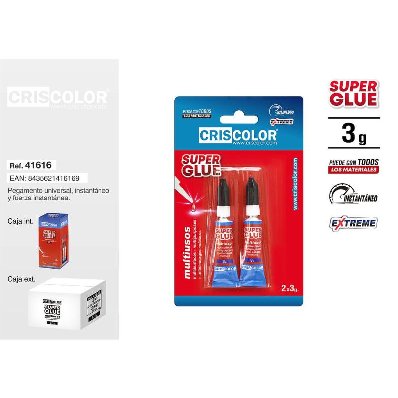 SUPER GLUE MULTIUSAGE X2X3G (colle)