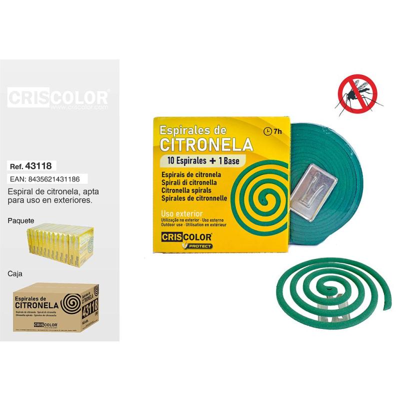 SPIRALE CITRONELLE X10