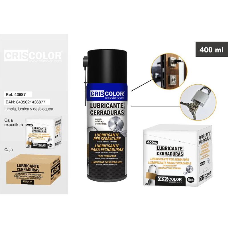 LUBRIFIANT POUR SERRURES 400ML