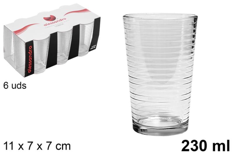 VERRE A EAU 230ML X6 LISBOA