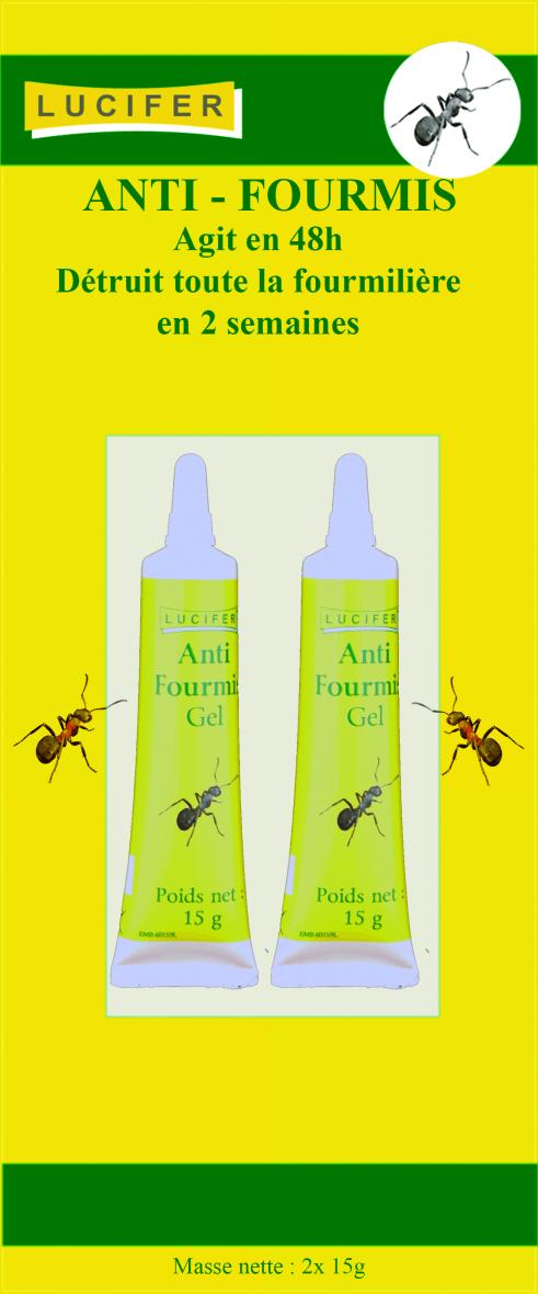 TUBE ANTIFOURMIS GEL 2X15G