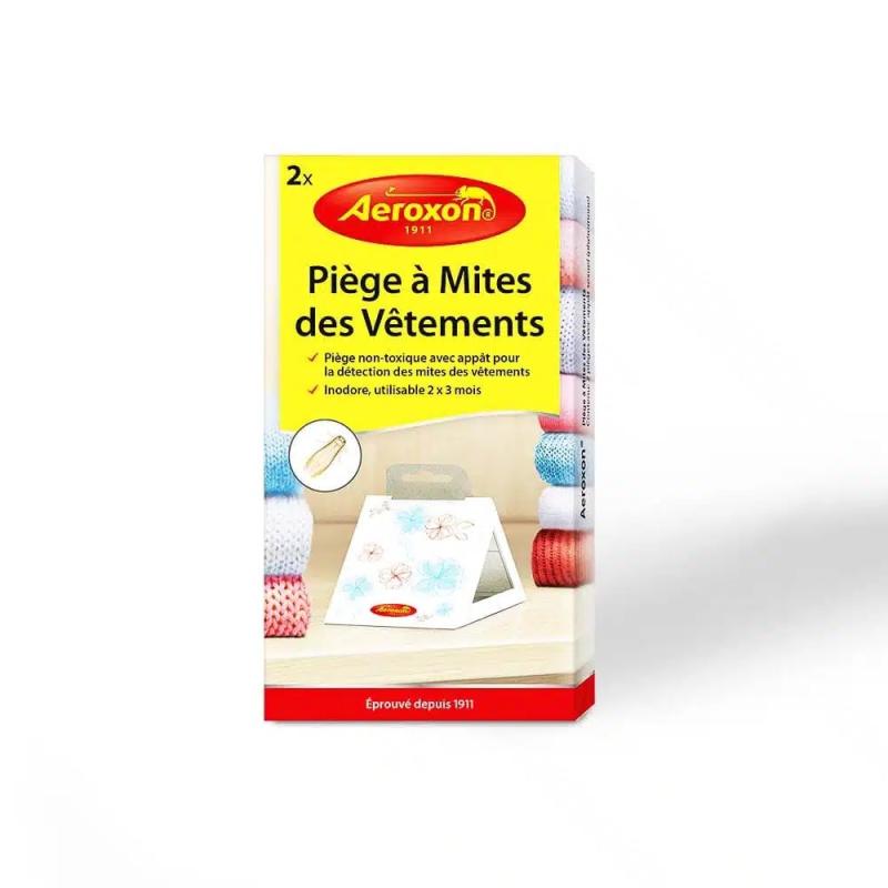 2 PIEGES COLLANTS A MITES VESTIMENTAIRE