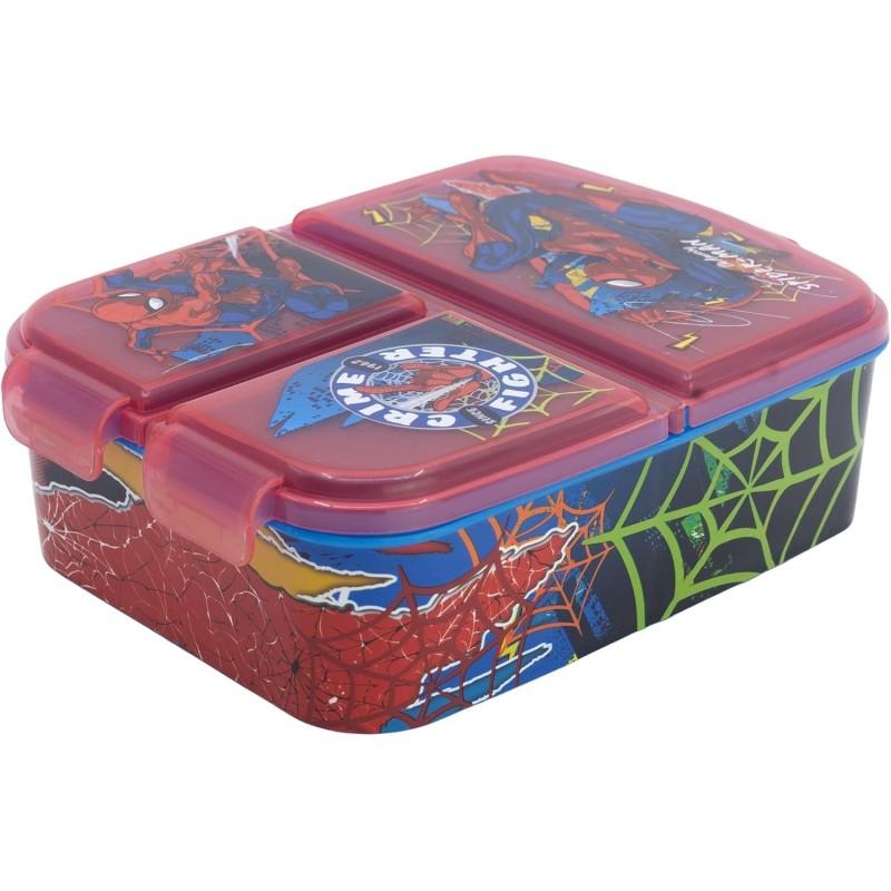 BOITE A GOUTER 3 COMPARTIMENTS SPIDERMAN 130-012