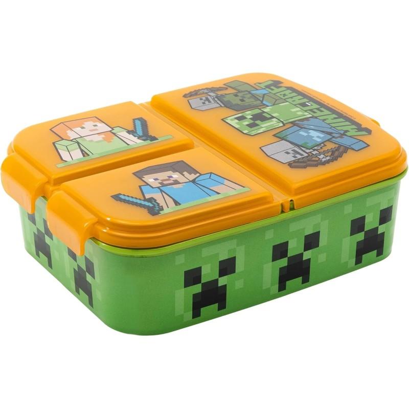 BOITE A GOUTER 3 COMPARTIMENTS MINECRAFT 130-027