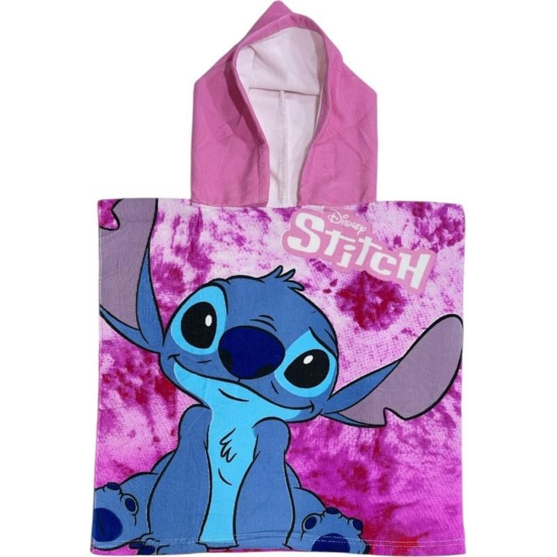 PONCHO DE BAIN LILO STITCH ROSE LIL24-3622