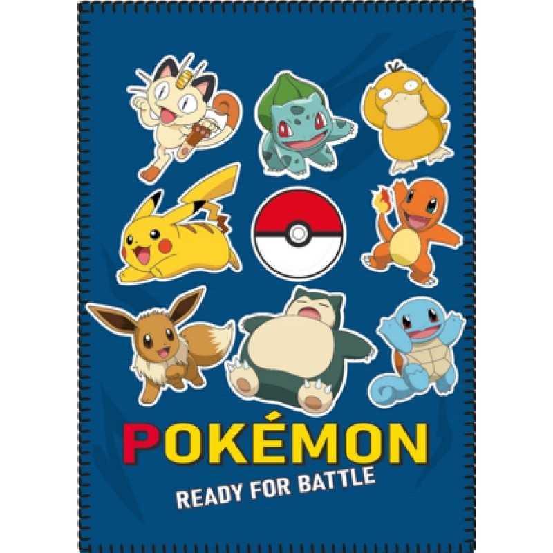 PLAID POLAIRE 100X140CM POKEMON POK23-024 ***