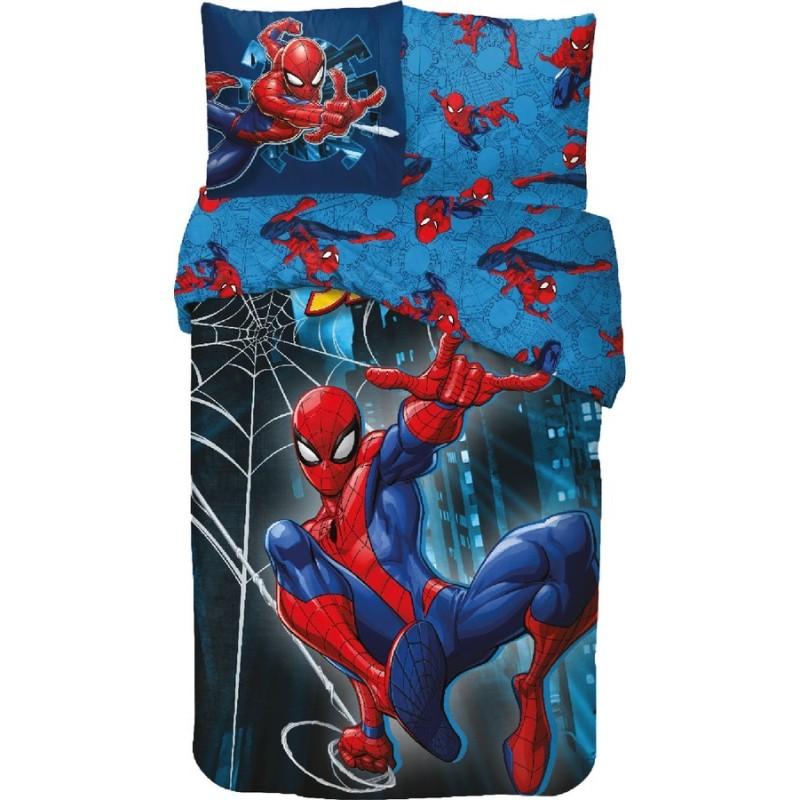 PARURE HOUSSE DE LIT EN COTON SPIDERMAN SP-150-011 ***