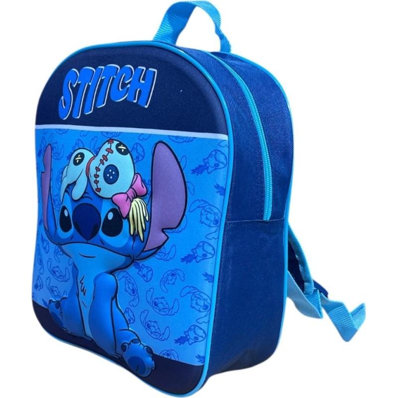 SAC A DOS 30CM LILO STITCH 3D bleu LIL36-0844