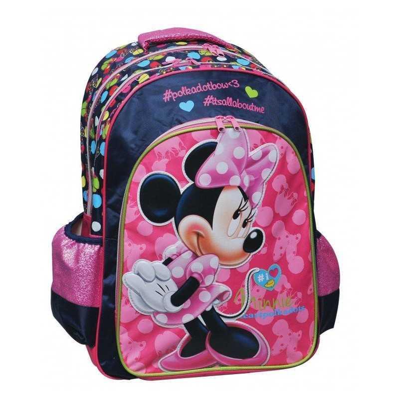 SAC A DOS 42CM QUALITE SUPERIEURE MINNIE 340-63031 ***