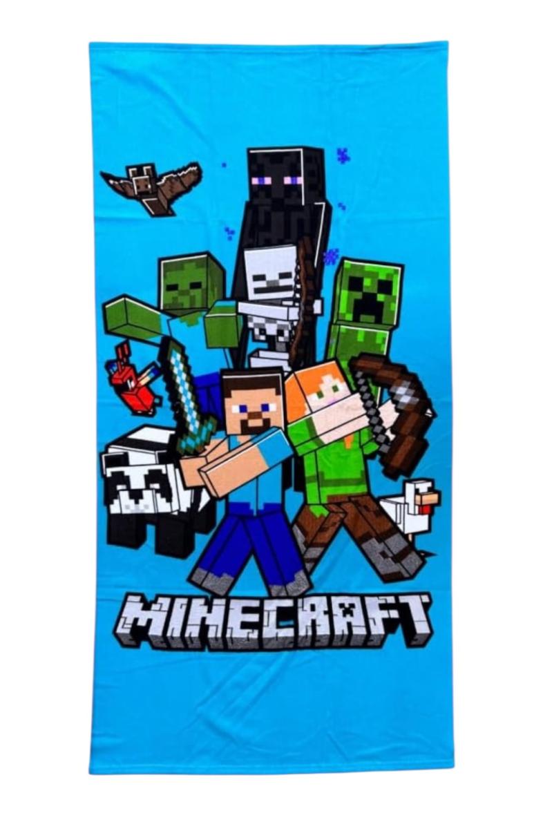 SERVIETTE PLAGE 70X140CM MINECRAFT MNC24-3749