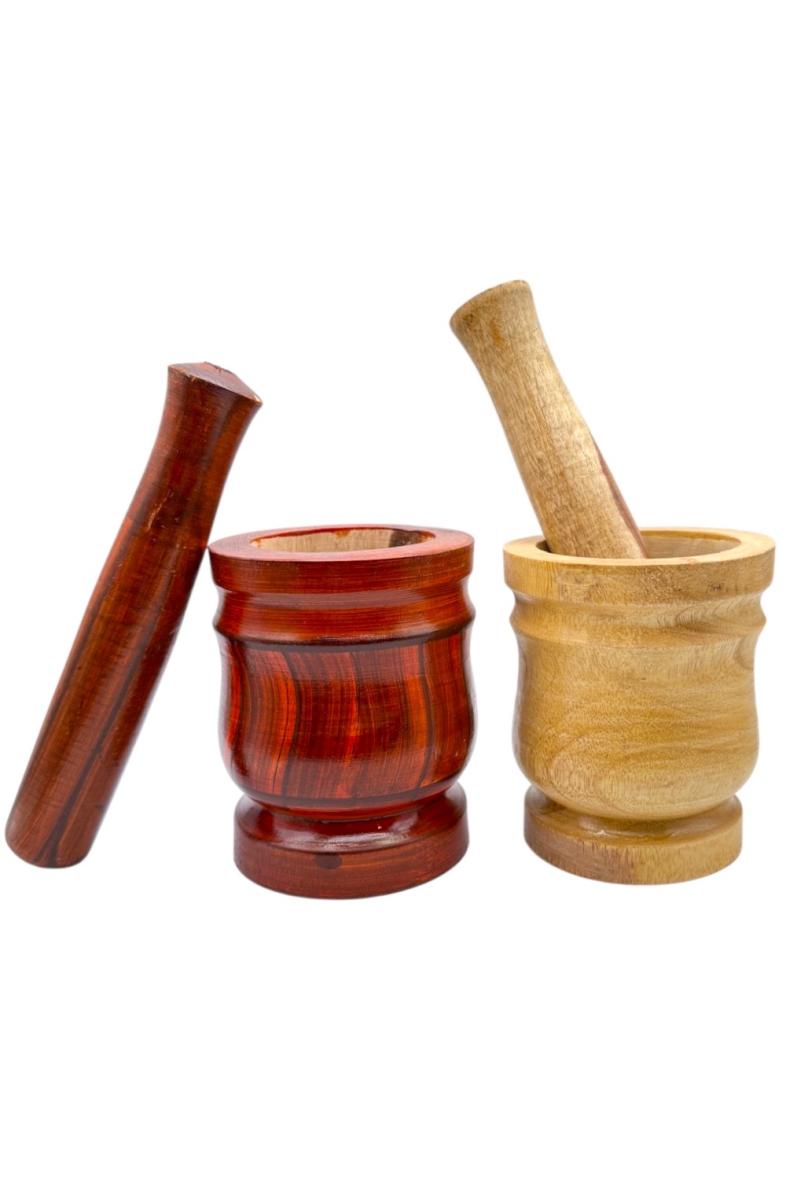 MORTIER EN BOIS 14CM + PILON