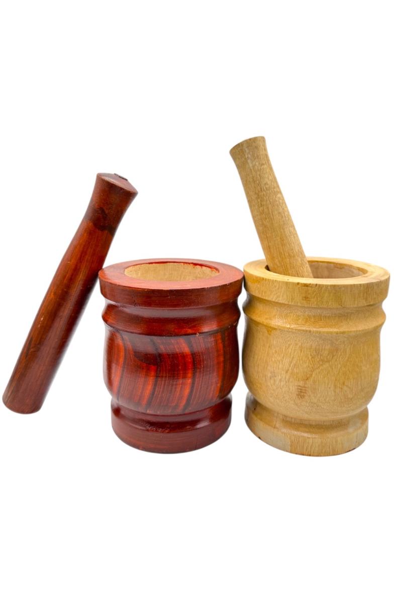 MORTIER EN BOIS 16CM + PILON