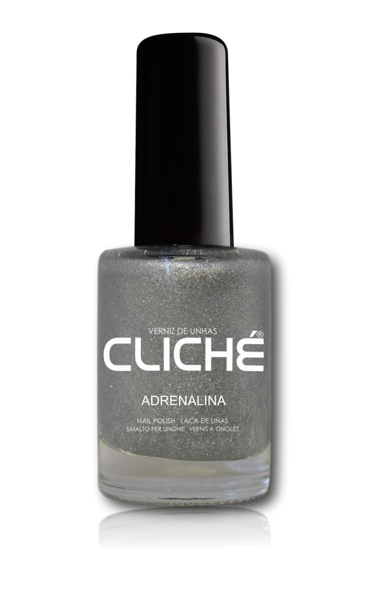 CLICHE VERNIS A ONGLE ADRENALINA 146 GRIS ORAGE SCINTILLANT