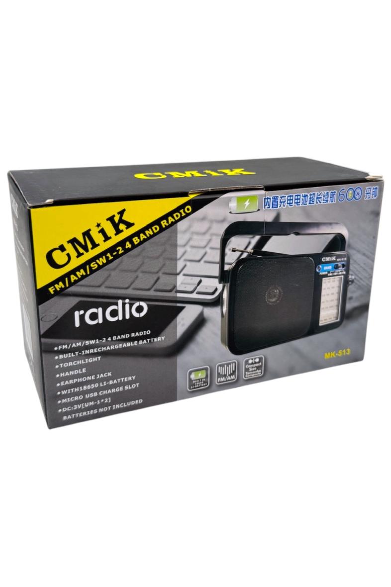 RADIO MK-513 rechargeable USBc ou 2 pile R20