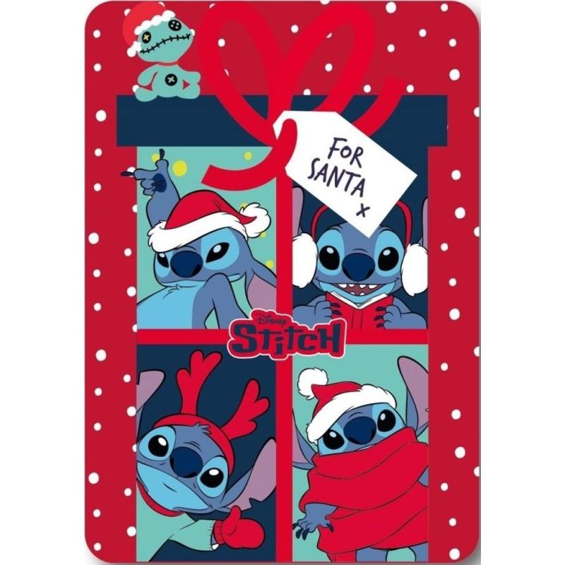 PLAID POLAIRE 100X140CM LILO STITCH LIL24-4124 Noel