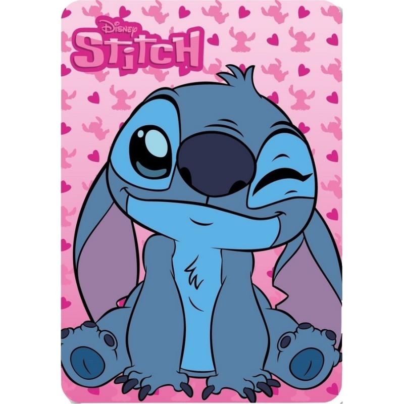 PLAID POLAIRE 100X140CM LILO STITCH LIL24-4222 Rose